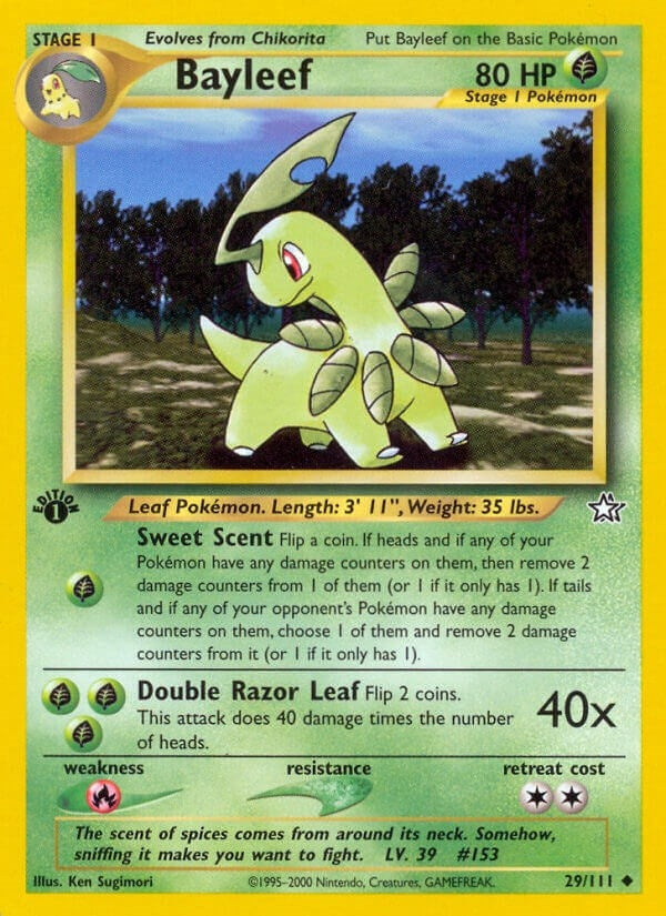Bayleef (29) (029/111) (Neo Genesis) Pokemon