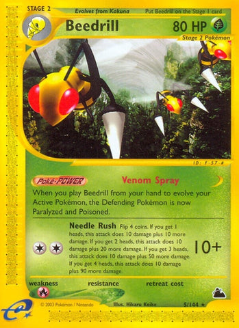Beedrill (5) (005/144) (Skyridge) Pokemon