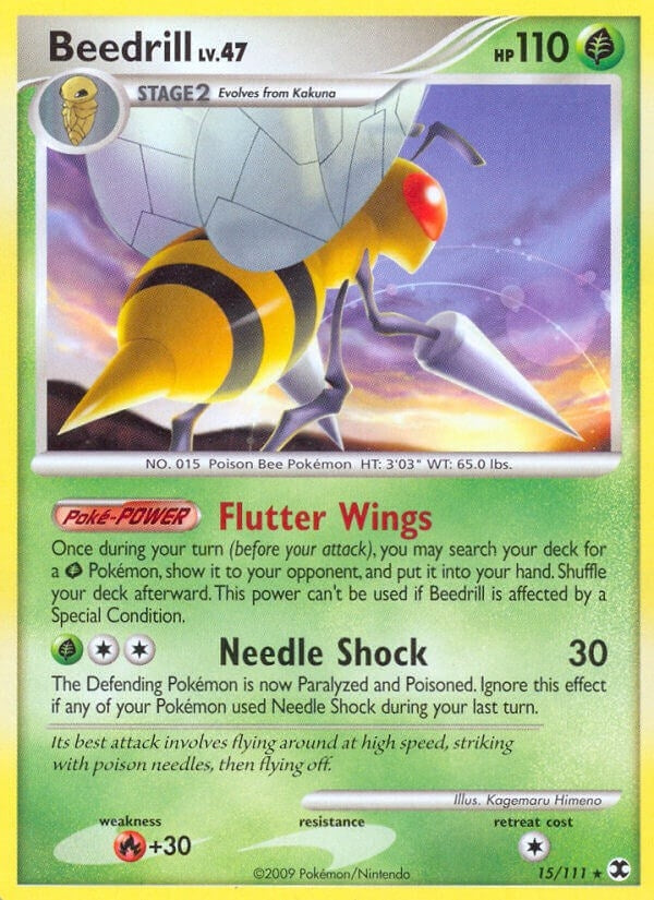 Image for Beedrill (15/111) (Rising Rivals) (RR) - Pokemon