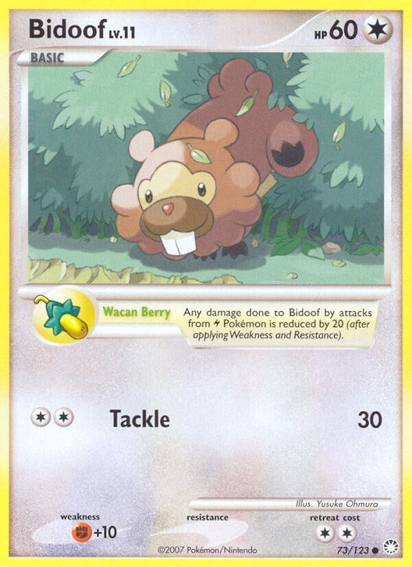 Bidoof (73/123) (Mysterious Treasures) Pokemon