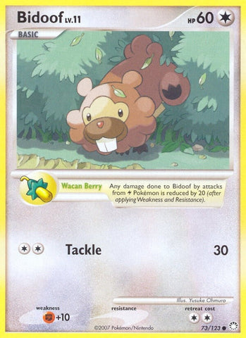 Bidoof (73/123) (Mysterious Treasures) Pokemon