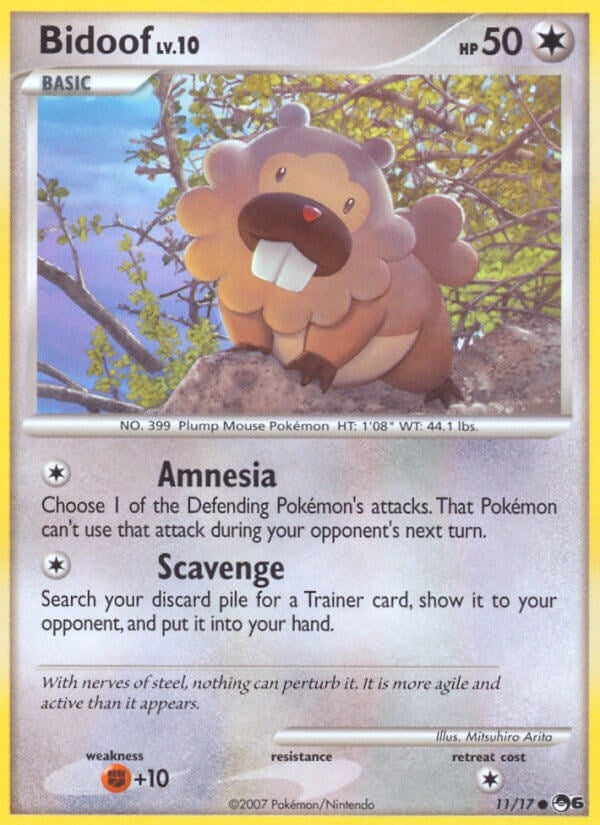 Image for Bidoof (011/017) (POP Series 6) (POP) - Pokemon