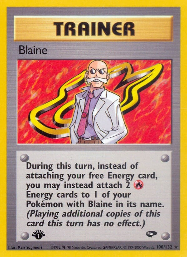 Blaine (100) (100/132) (Gym Challenge) Pokemon