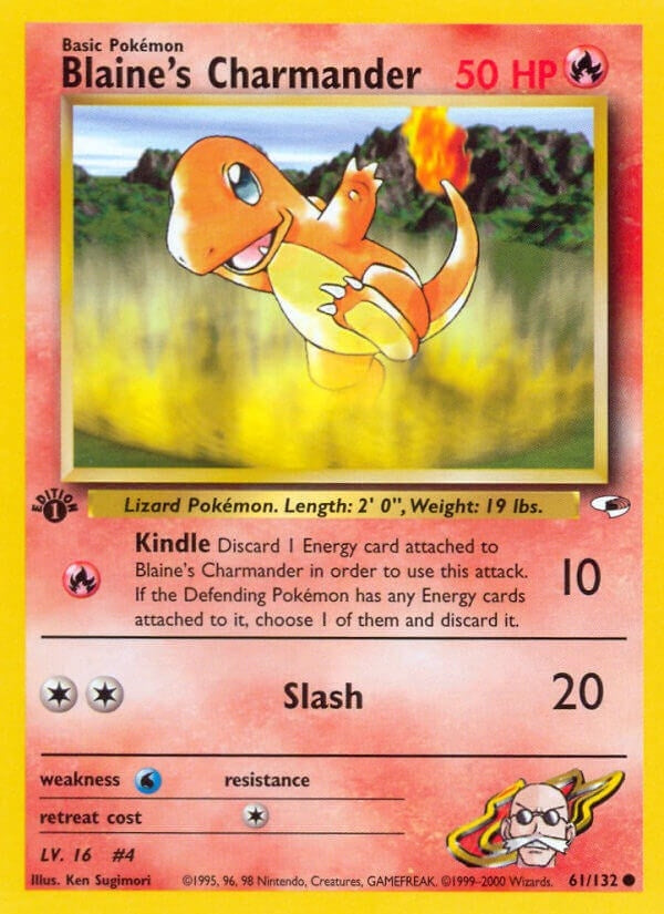 Image for Blaine's Charmander (061/132) (Gym Heroes) - Pokemon