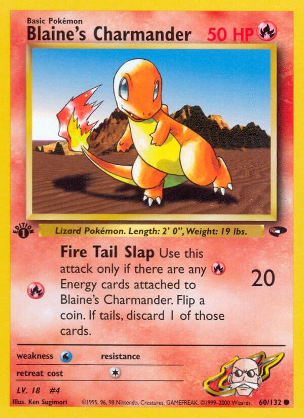 Blaine's Charmander (060/132) (Gym Challenge) Pokemon