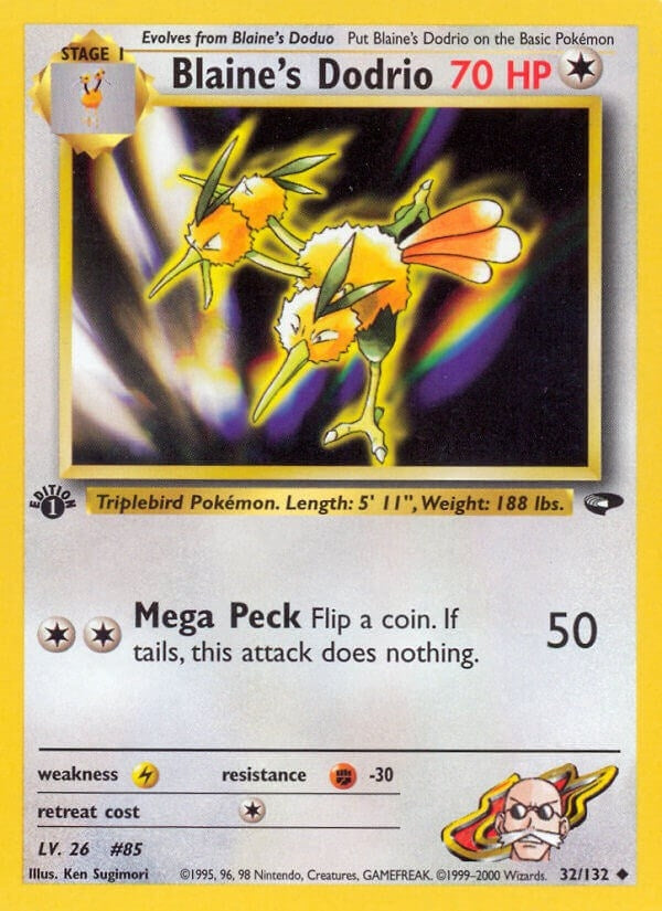 Image for Blaine's Dodrio (032/132) (Gym Challenge) - Pokemon
