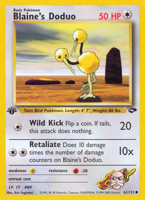 Blaine's Doduo (061/132) (Gym Challenge) Pokemon