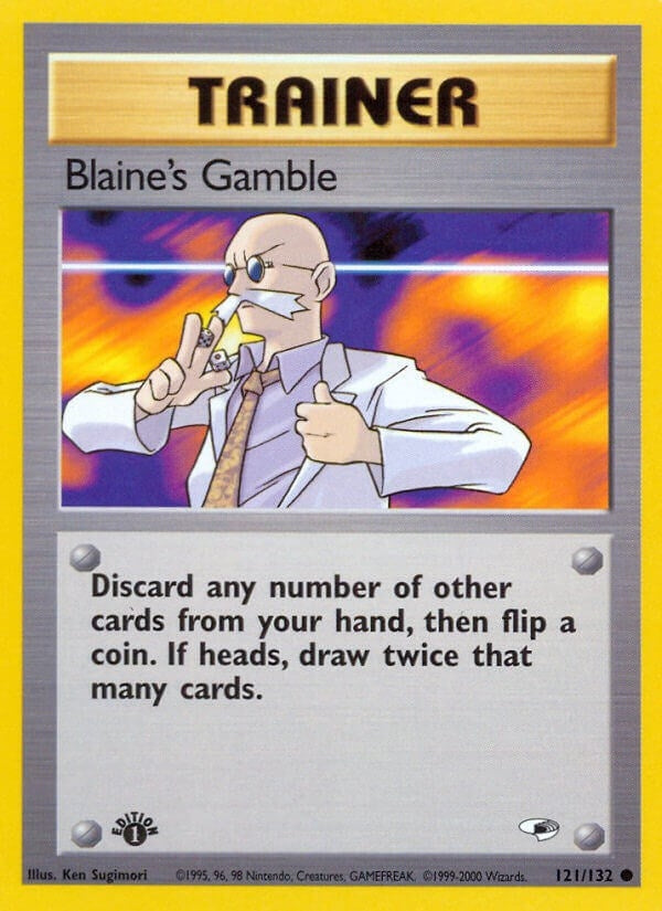 Image for Blaine's Gamble (121/132) (Gym Heroes) - Pokemon