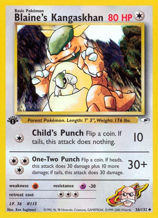 Blaine's Kangaskhan (036/132) (Gym Heroes) Pokemon