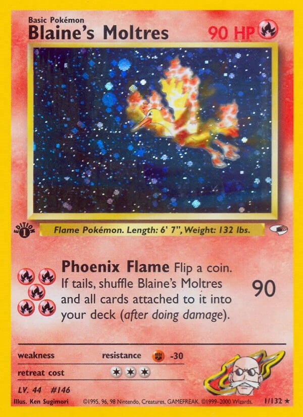 Image for Blaine's Moltres (001/132) (Gym Heroes) (G1) - Pokemon