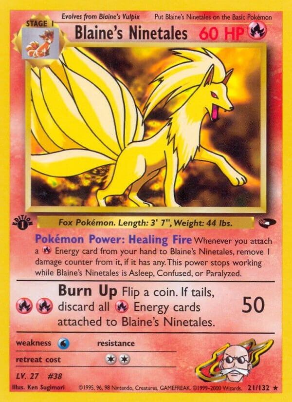 Blaine's Ninetales (021/132) (Gym Challenge) Pokemon