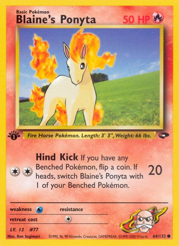 Image for Blaine's Ponyta (064/132) (Gym Challenge) - Pokemon