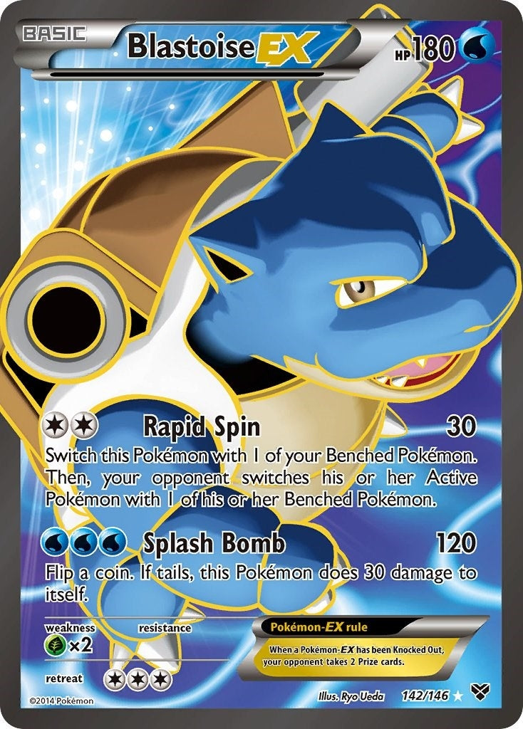 Image for Blastoise EX (142 Full Art) (142/146) (XY Base Set) - Pokemon