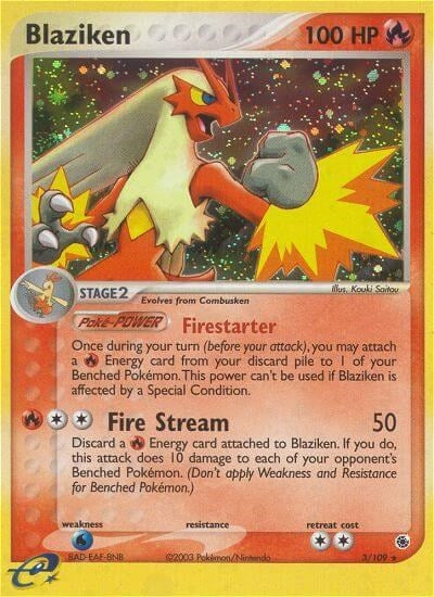 Image for Blaziken (3/109) (EX Ruby and Sapphire) (RS) - Pokemon