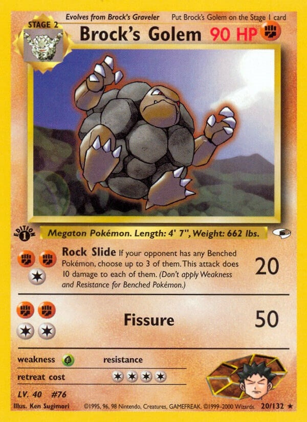 Brock's Golem (020/132) (Gym Heroes) Pokemon