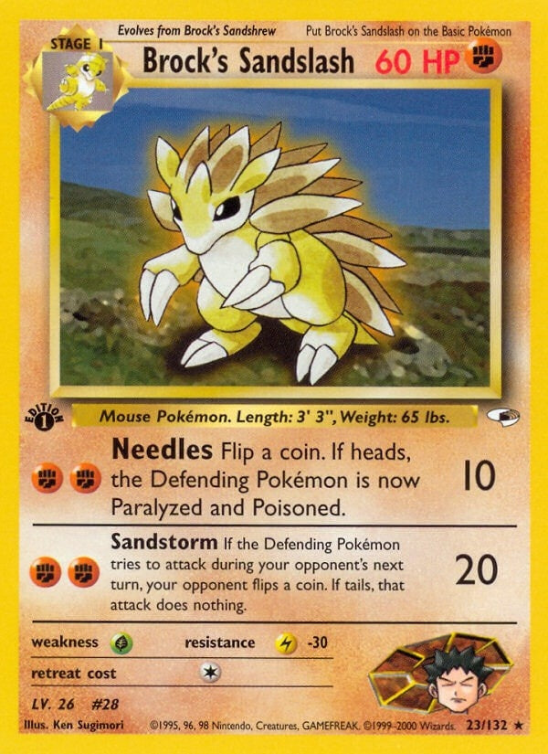 Brock's Sandslash (023/132) (Gym Heroes) Pokemon