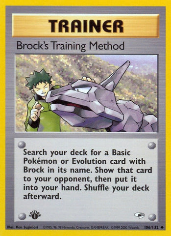 Image for Brock's Training Method (106/132) (Gym Heroes) - Pokemon