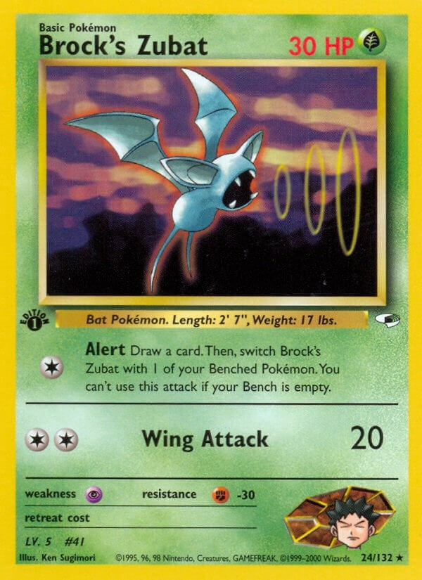 Image for Brock's Zubat (24) (024/132) (Gym Heroes) (G1) - Pokemon