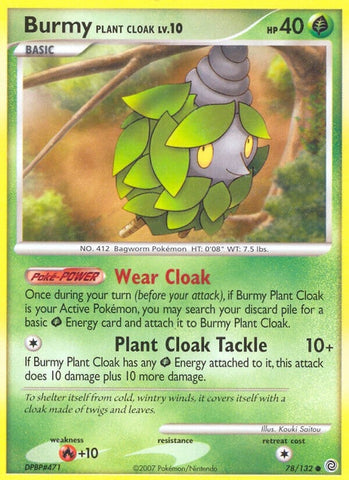 Image for Burmy Plant Cloak (78/132) (Secret Wonders) - Pokemon