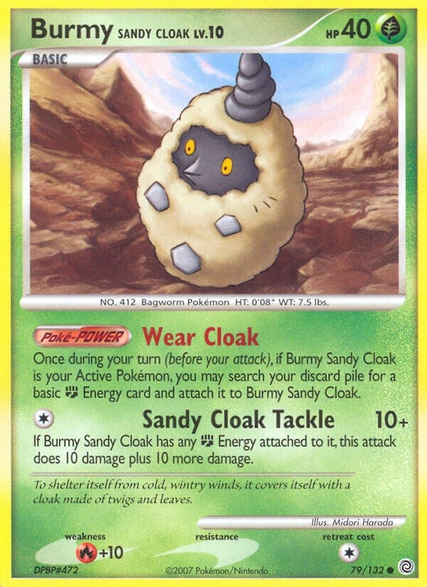 Burmy Sandy Cloak (79/132) (Secret Wonders) Pokemon