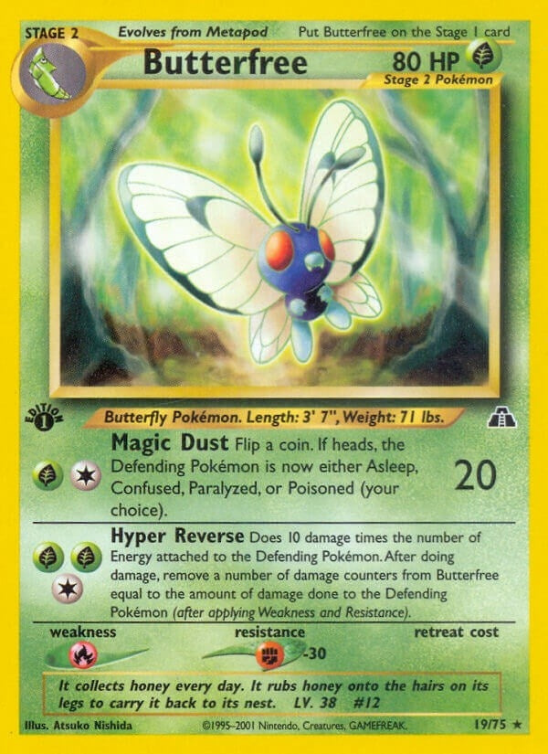 Butterfree (19/75) (Neo Discovery) Pokemon