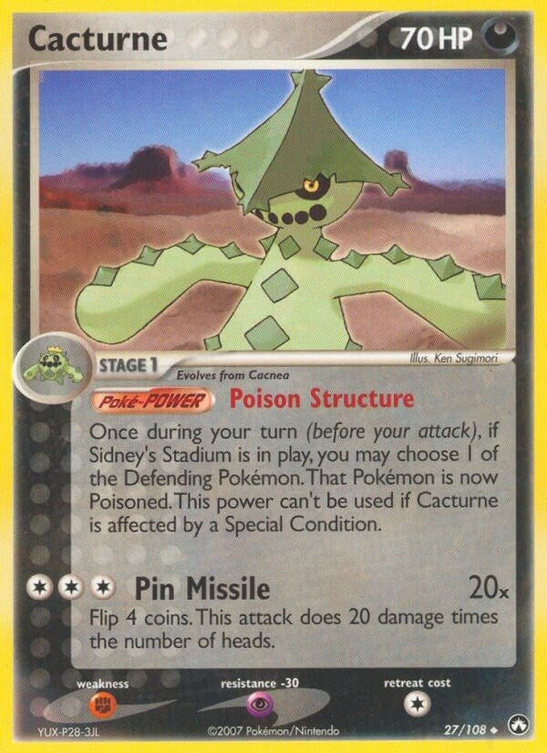 Cacturne (27/108) (Power Keepers) Pokemon