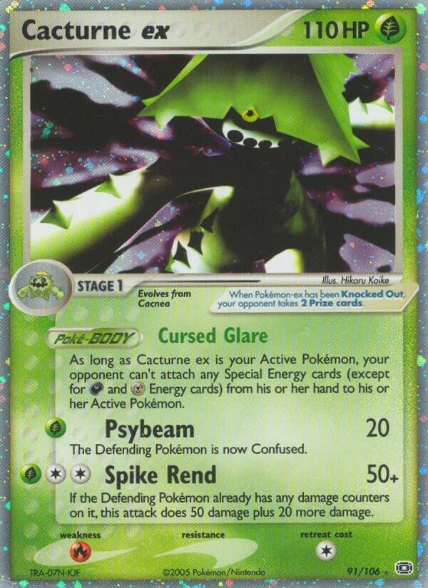 Image for Cacturne ex (91/106) (EX Emerald) (EM) - Pokemon