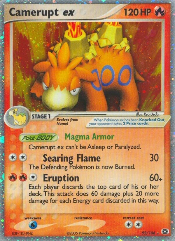 Image for Camerupt ex (92/106) (EX Emerald) (EM) - Pokemon