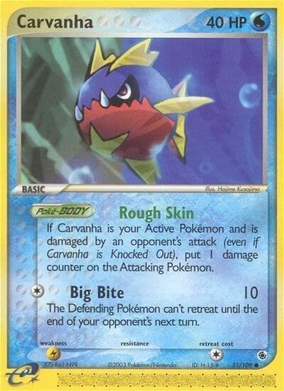 Carvanha (51/109) (EX Ruby and Sapphire) Pokemon