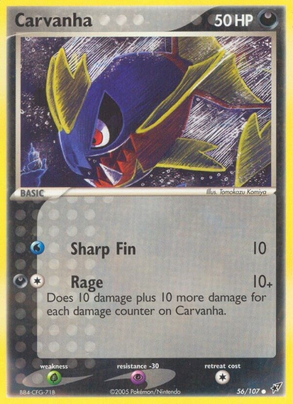Image for Carvanha (56/107) - Pokemon