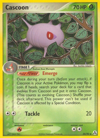 Cascoon (30/92) (Legend Maker) (LM) Pokemon