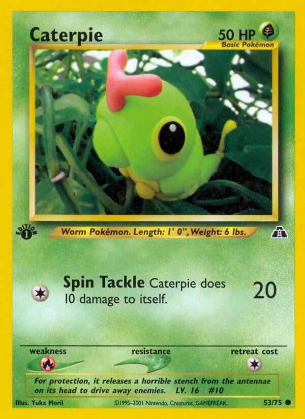 Caterpie (53/75) (Neo Discovery) Pokemon