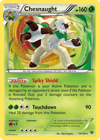 Image for Chesnaught (14/146) (XY Base Set) - Pokemon