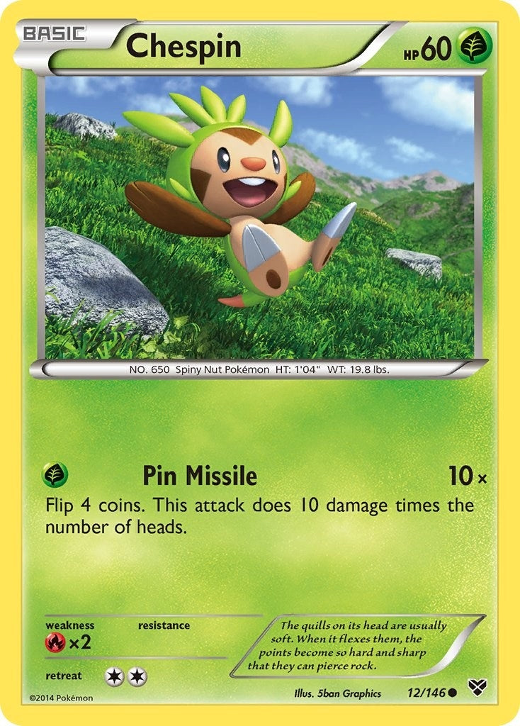 Image for Chespin (12/146) (XY Base Set) - Pokemon
