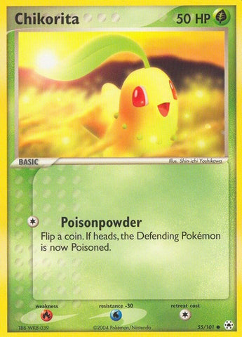 Chikorita (55/101) (Hidden Legends) Pokemon