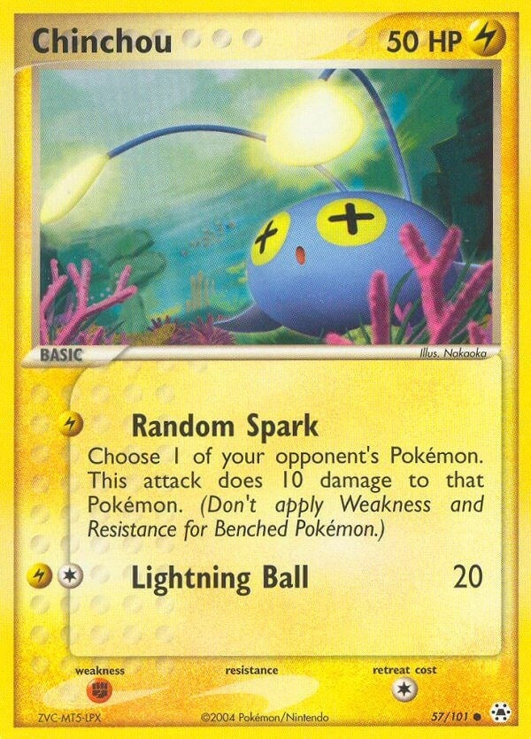 Chinchou (57/101) (EX Hidden Legends) Pokemon