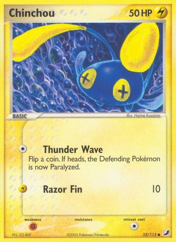 Chinchou (52/115) (Unseen Forces) Pokemon