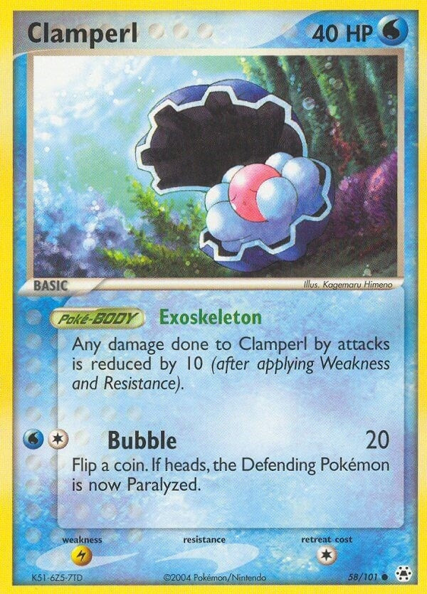 Clamperl (58/101) (Hidden Legends) Pokemon