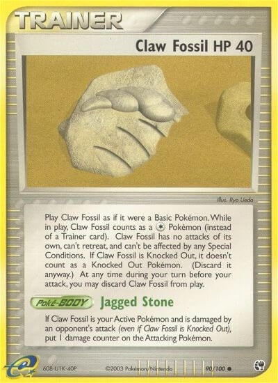 Claw Fossil (90/100) (Sandstorm) Pokemon