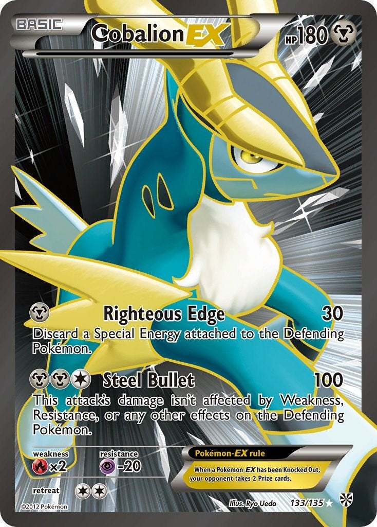 Cobalion EX (133 Full Art) (133/135) (Plasma Storm) Pokemon