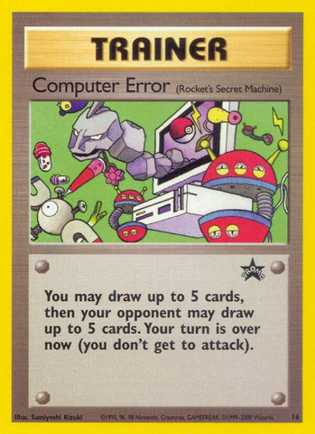 Computer Error (Rocket's Secret Machine) (16/53) (WoTC Promo) Pokemon