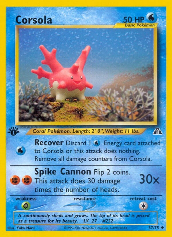 Corsola (37/75) (Neo Discovery) Pokemon