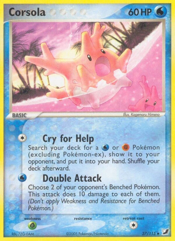Corsola (37/115) (EX Unseen Forces) Pokemon