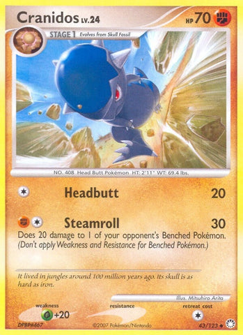 Cranidos (43/123) (Mysterious Treasures) Pokemon
