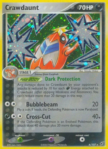 Image for Crawdaunt (6/107) - Pokemon