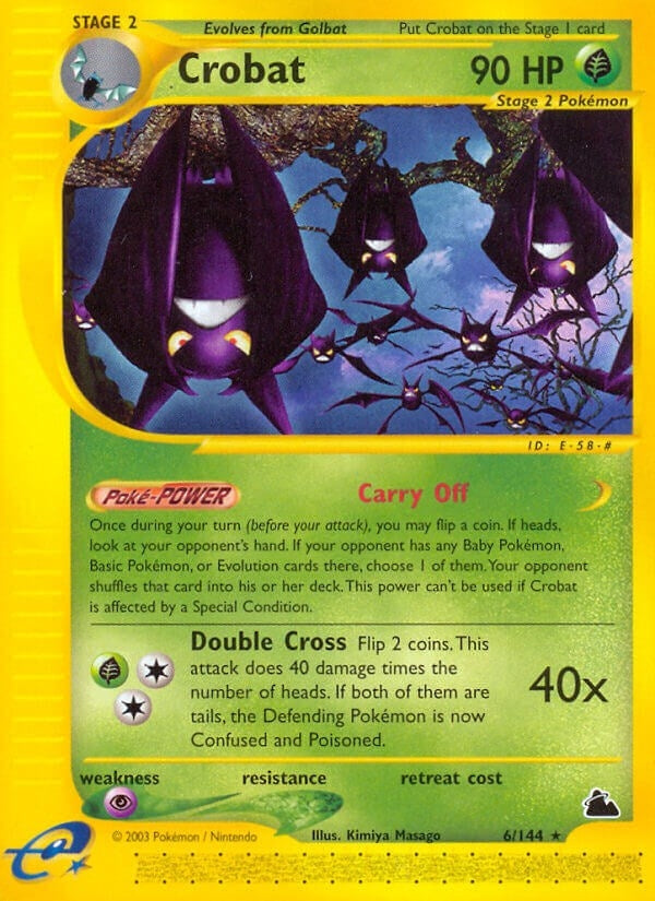 Crobat (6) (006/144) (Skyridge) (SK) Pokemon