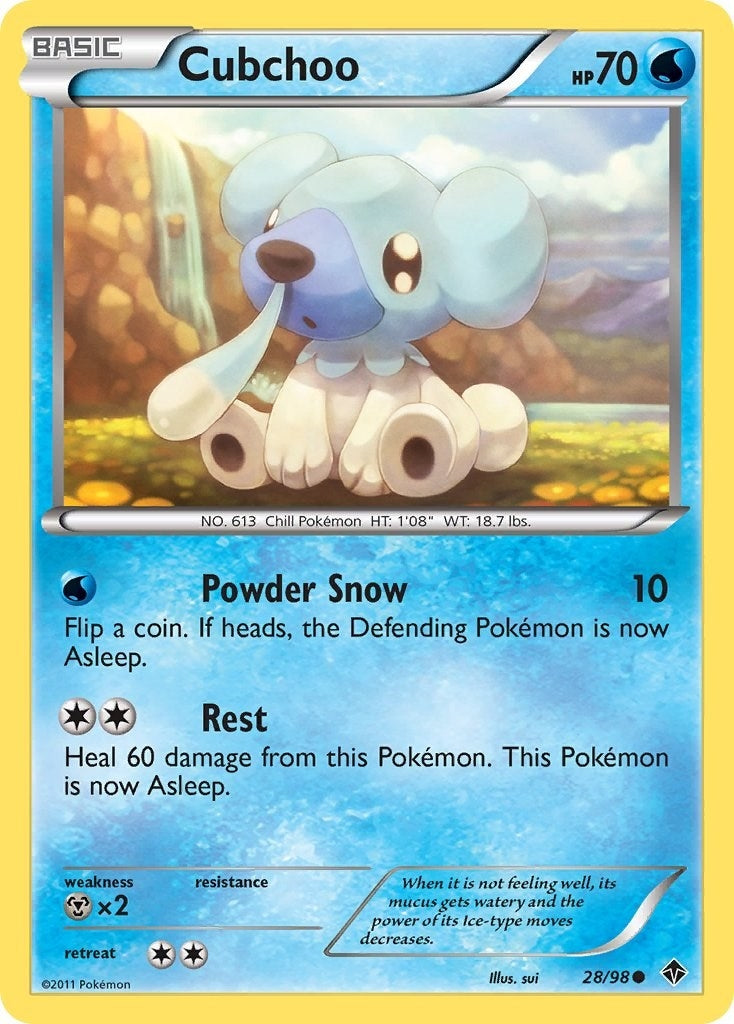 Image for Cubchoo (28) (28/98) (Emerging Powers) (EPO) - Pokemon