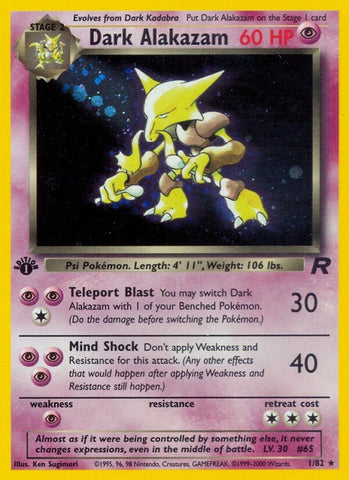 Dark Alakazam (1) (01/82) (Team Rocket) Pokemon