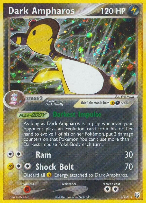 Image for Dark Ampharos (2/109) (EX Team Rocket Returns) (RR) - Pokemon