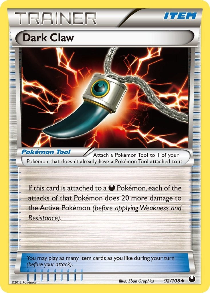 Image for Dark Claw (92/108) - Pokemon